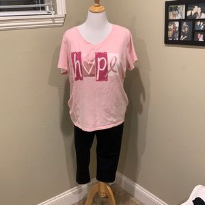 Pink and Black Yoga Capri Pants